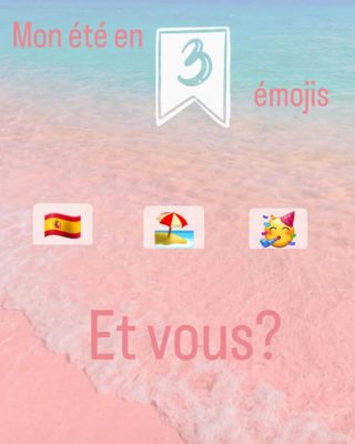 ☆Fermeture du 8 au 22 août☆

Voici mes vacances en 3 émojis
Vous avez deviné?😉

Et les votre? 
J'attend vos emojis en commentaire ⬇️

Passez un bel été 🌞

#vacances #été #famille #amis #espagne #orteilseneventail